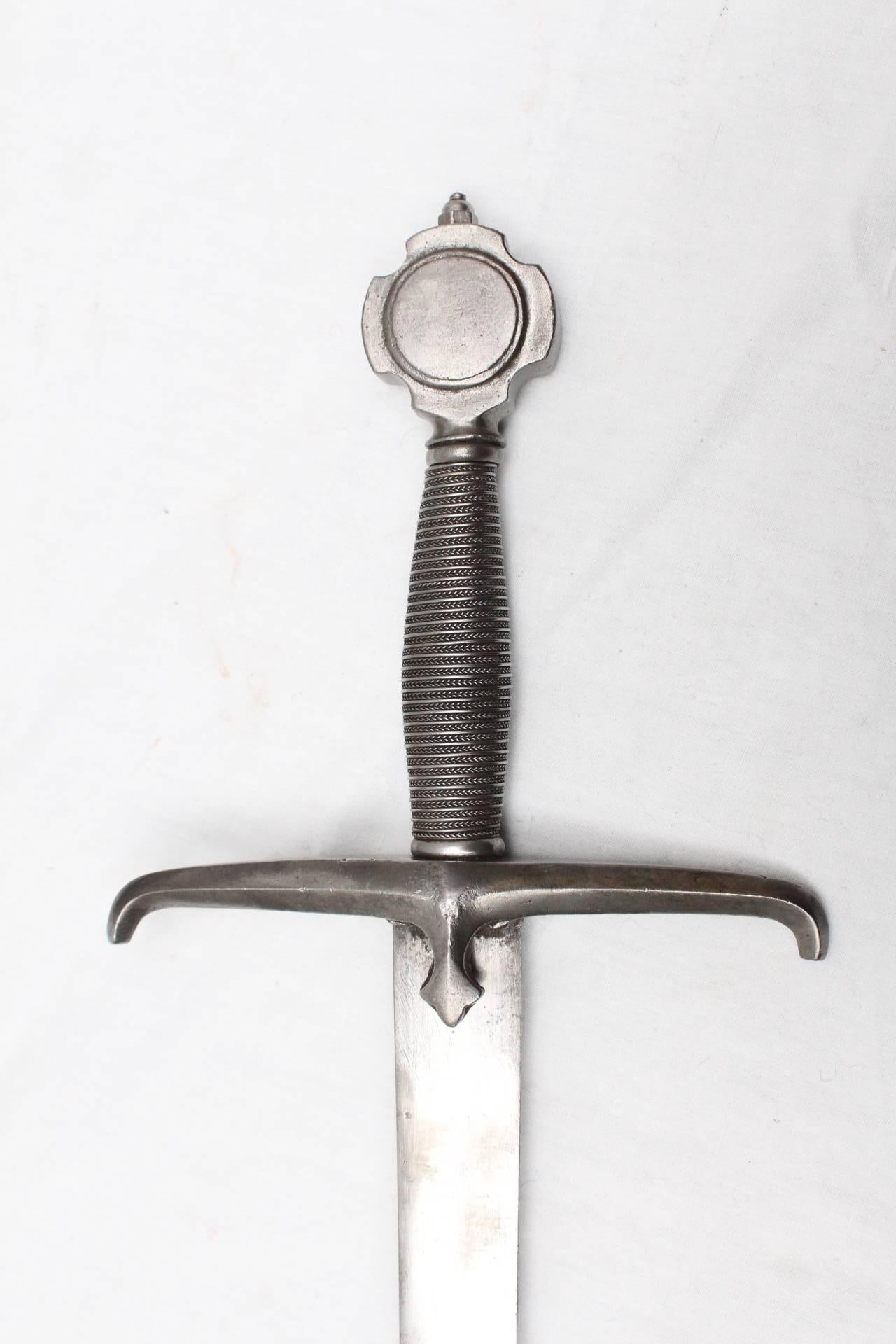 Sword Medieval Style 19th Century France For Sale 3