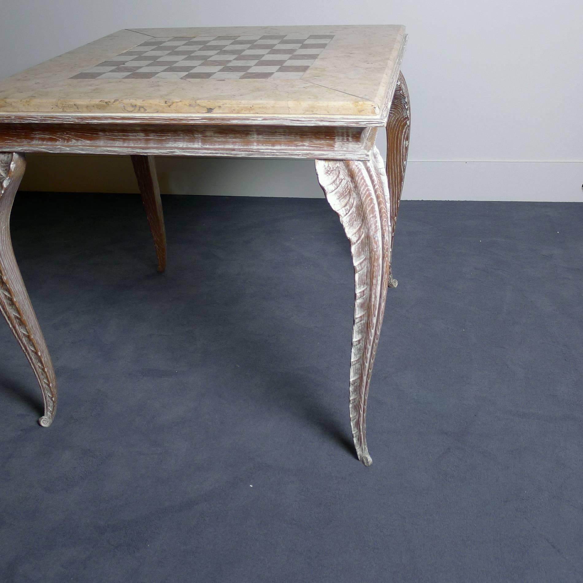 French Game Table by Jansen, circa 1940 For Sale