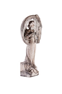 Sculpture Marble, Angel for the Garden or Graveyard
