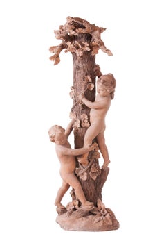 Sculpture Terracotta, French, circa 1860, Decor for a Restaurant