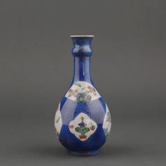 Chinese Porcelain Small Powder Blue Bottle Vase