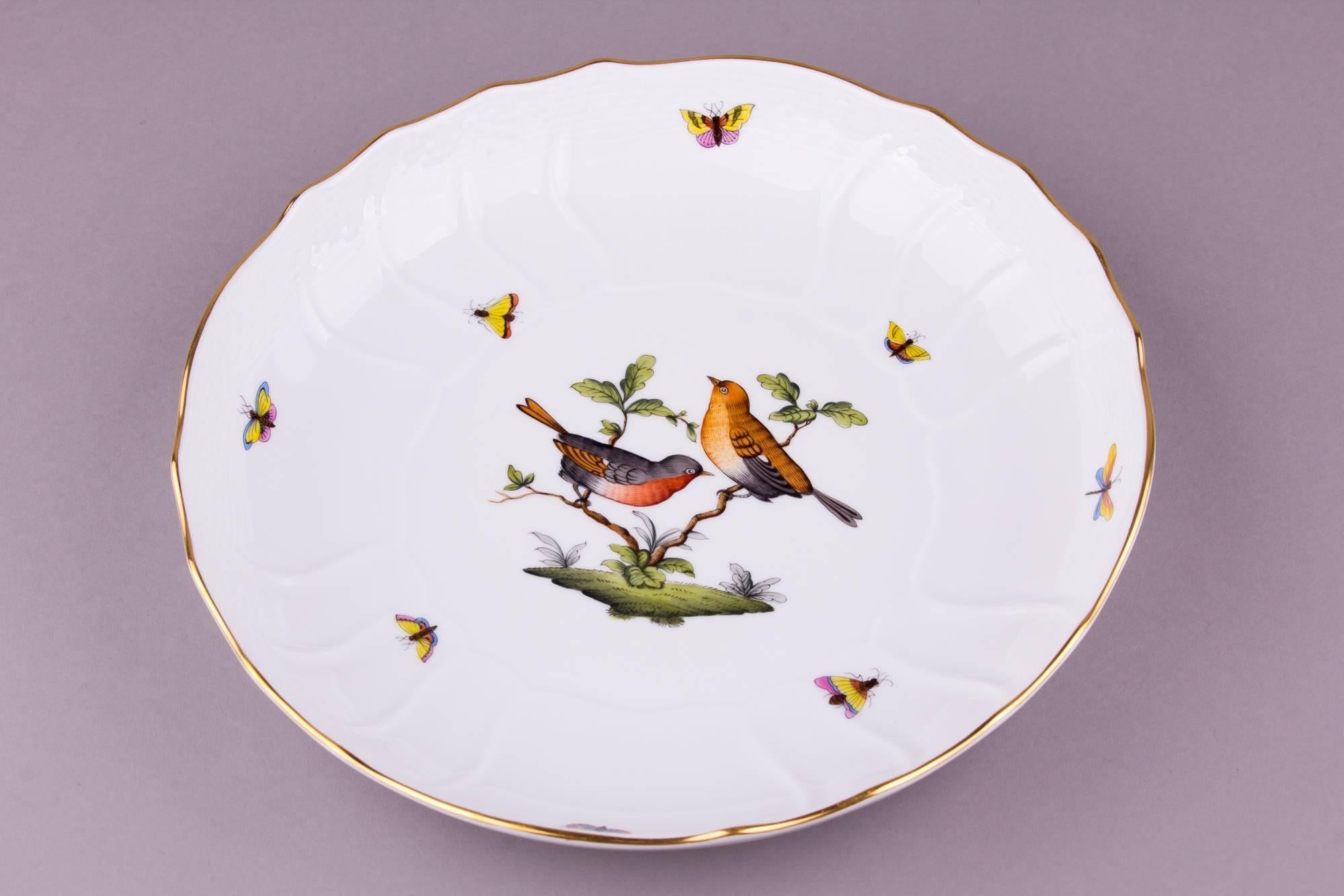 We ship this item worldwide for 70 USD with insurance. Shipping usually takes 3-7 business days. Express shipping with FedEx (2 days) available for 110 USD. 

Manufacturer: Herend Porcelain Manufactory (Hungary).
Quality: Hand-painted, 1st