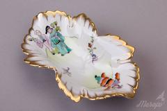 Herend Chinese Csung Vert Leaf Dish