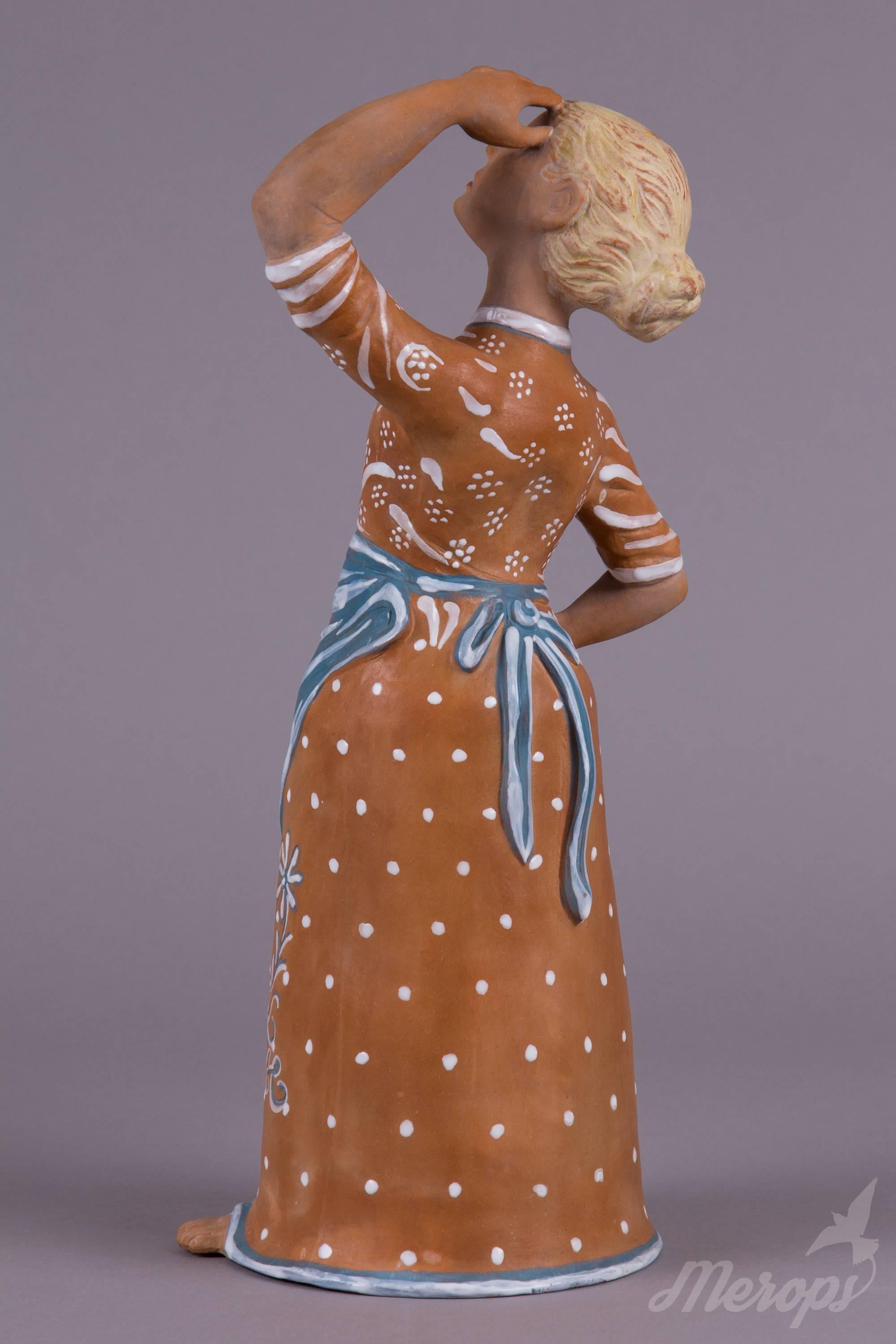 Margit Kovacs Art Pottery, Girl Looking to the Clouds, circa 1950 at