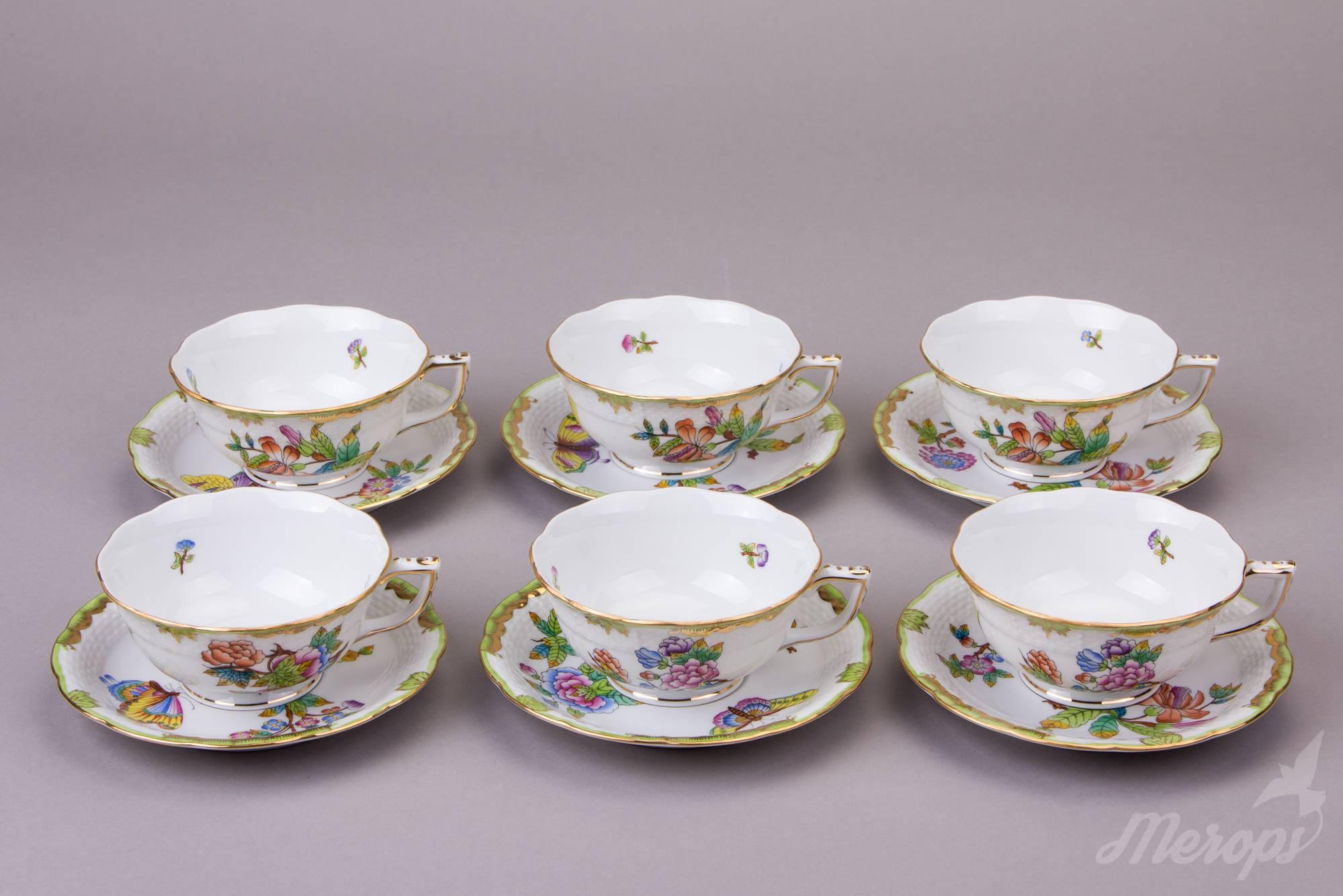 We ship this item worldwide for 70 USD with insurance. Shipping usually takes 3-7 business days.  

Manufacturer:	Herend Porcelain Manufactory (Hungary)
Quality:	Handpainted, 1st class
Pattern:	Queen Victoria (VBO)
Condition:	Pre-owned, in