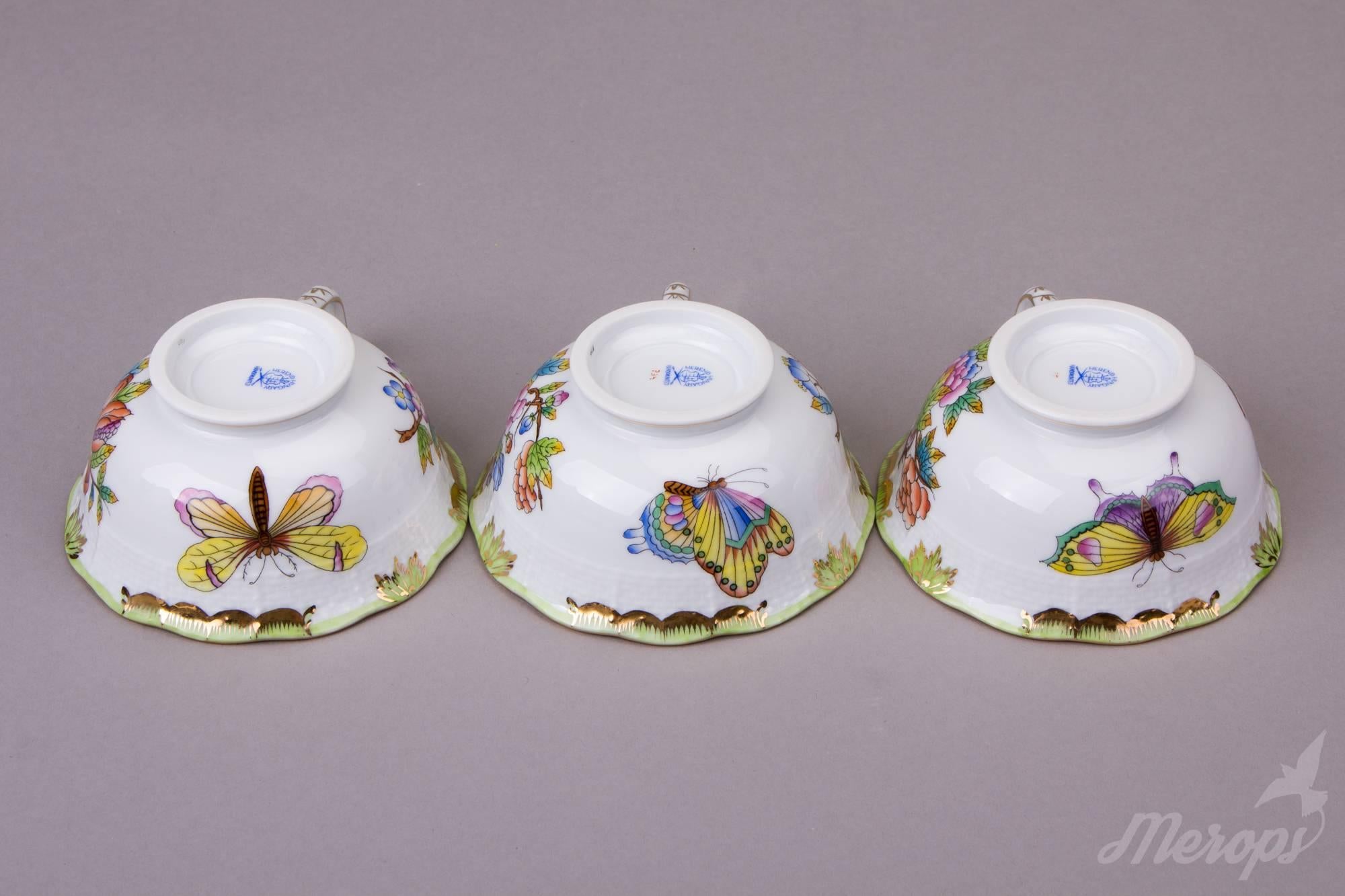 Mid-20th Century Herend Queen Victoria Tea Set for Six Persons, circa 1960