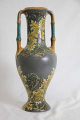 Floral Art Nouveau Vase by Mettlach, Later Villeroy-Boch, circa 1900