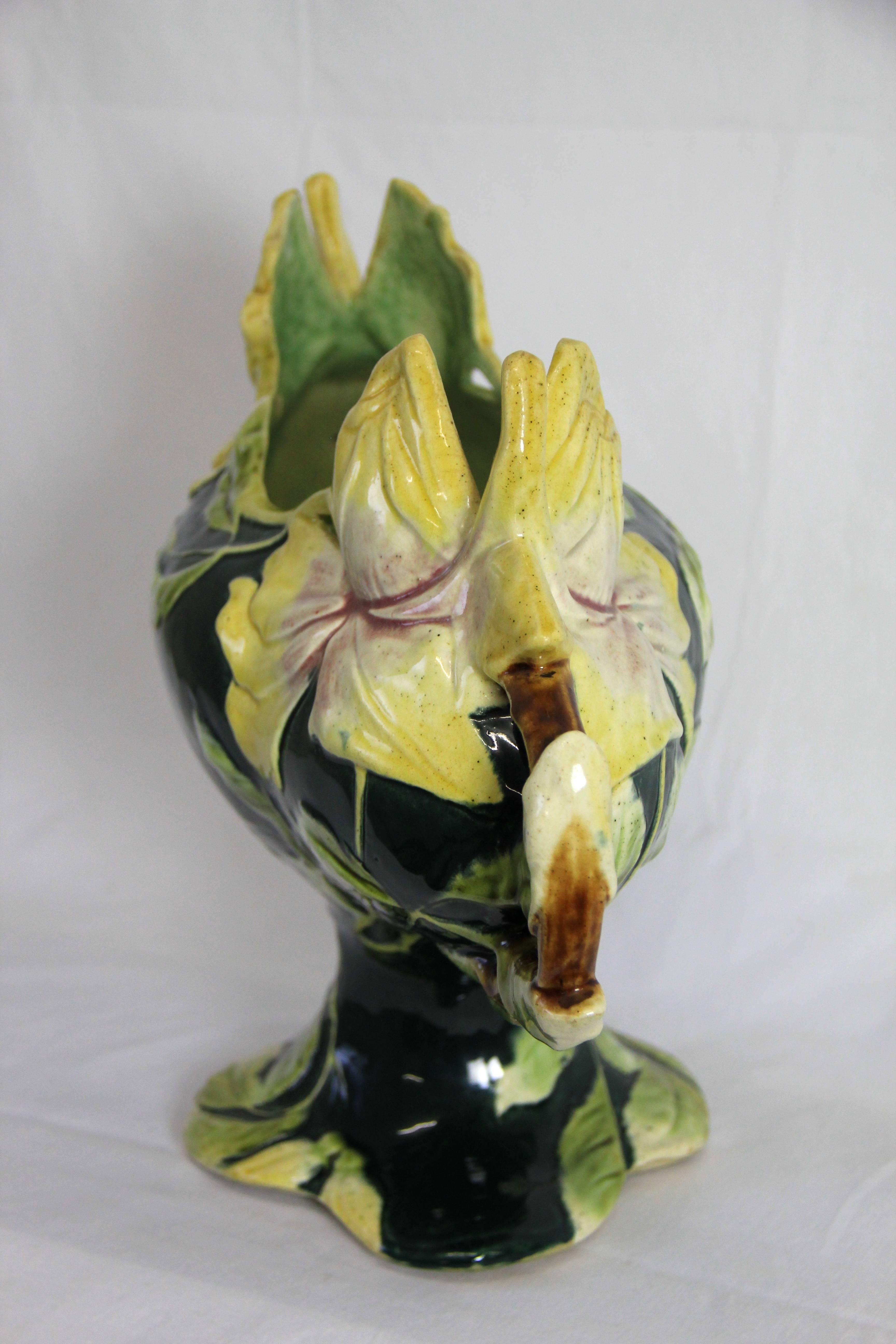 Wonderful Big Art Nouveau Jardiniere, Attributed to Julius Dressler, 1900 In Excellent Condition In Lichtenberg, AT