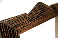 Beautiful Tramp Art Frame, circa 1900, Austria