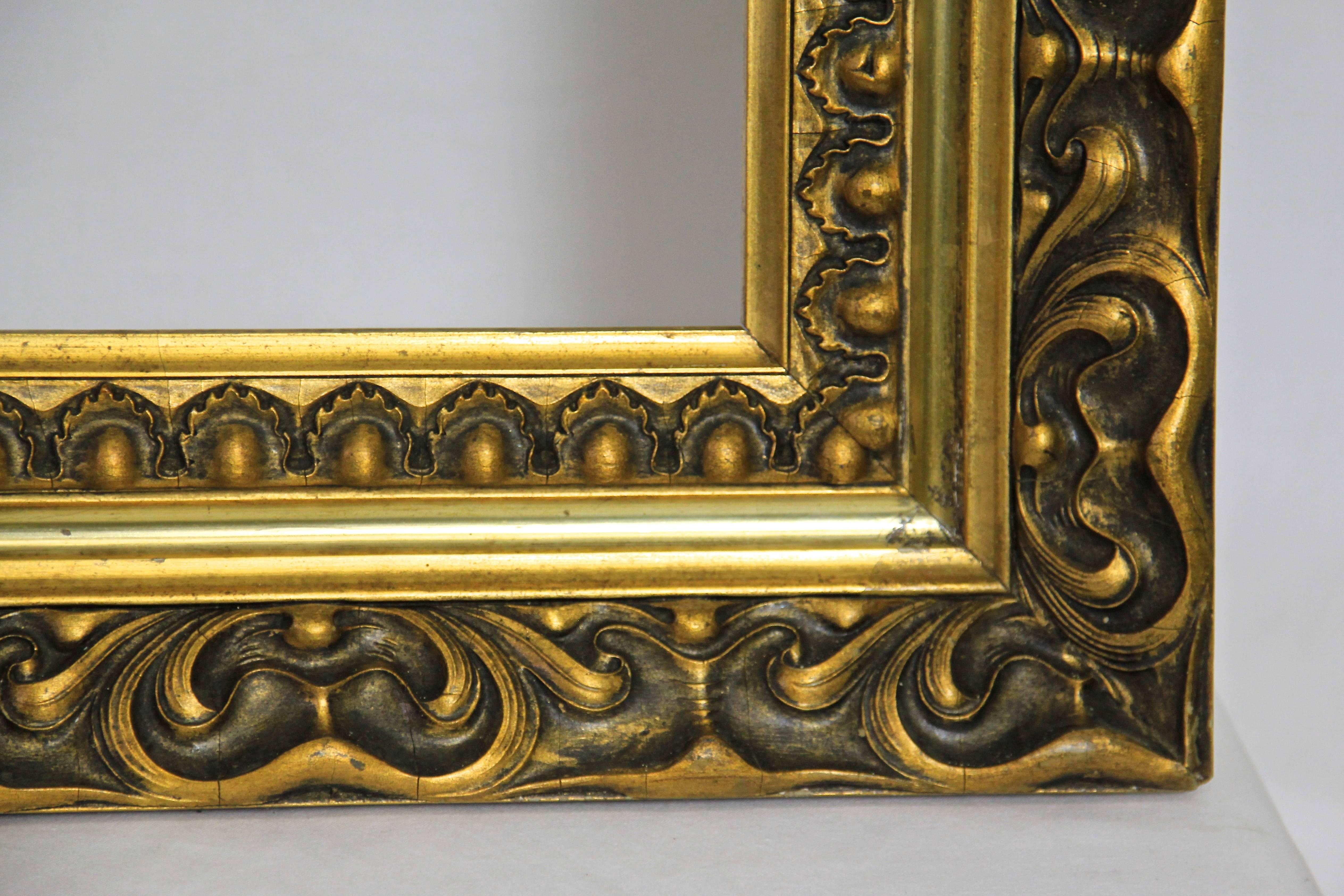 Gilt Large Art Nouveau Pomp Frame, Austria, circa 1900