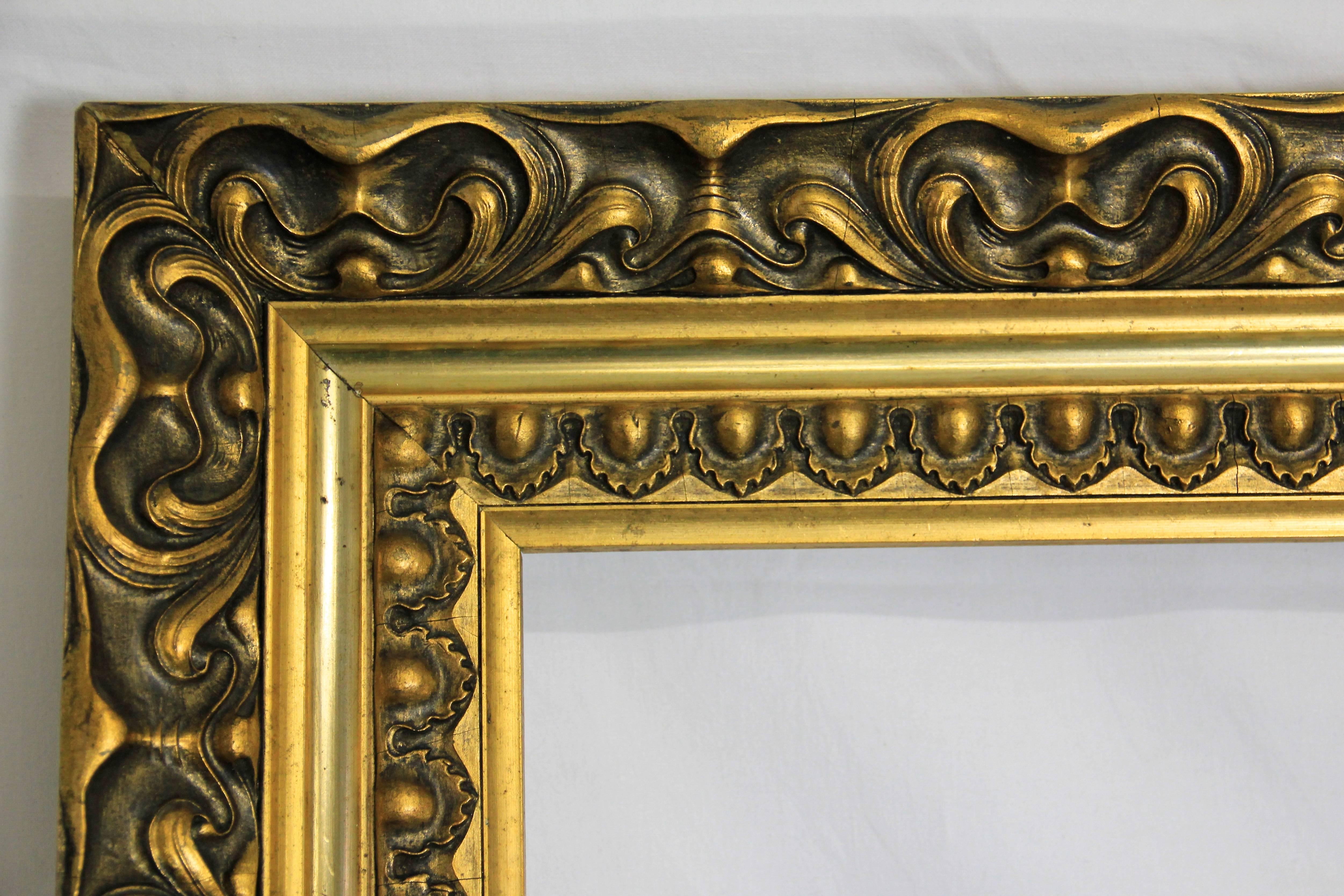 20th Century Large Art Nouveau Pomp Frame, Austria, circa 1900