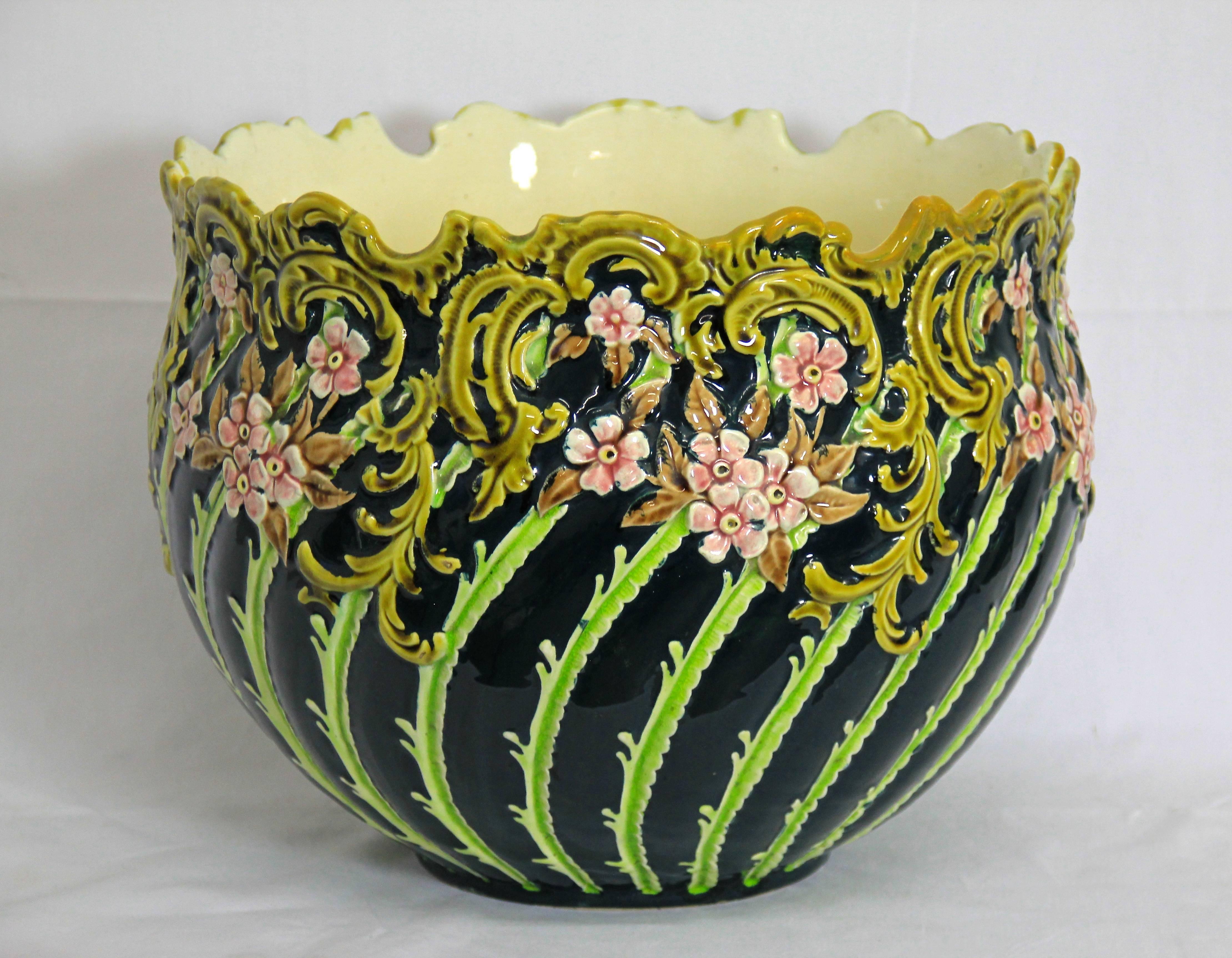Großer Jugendstil-Übertopf, Julius Dressler zugeschrieben, um 1900 (20. Jahrhundert)