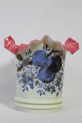Amazing Art Nouveau Glass Flowerpot, Austria , circa 1910
