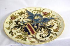 Majestic Wall Plate Attributed to Rudolf Ditmar Znaim, circa 1900