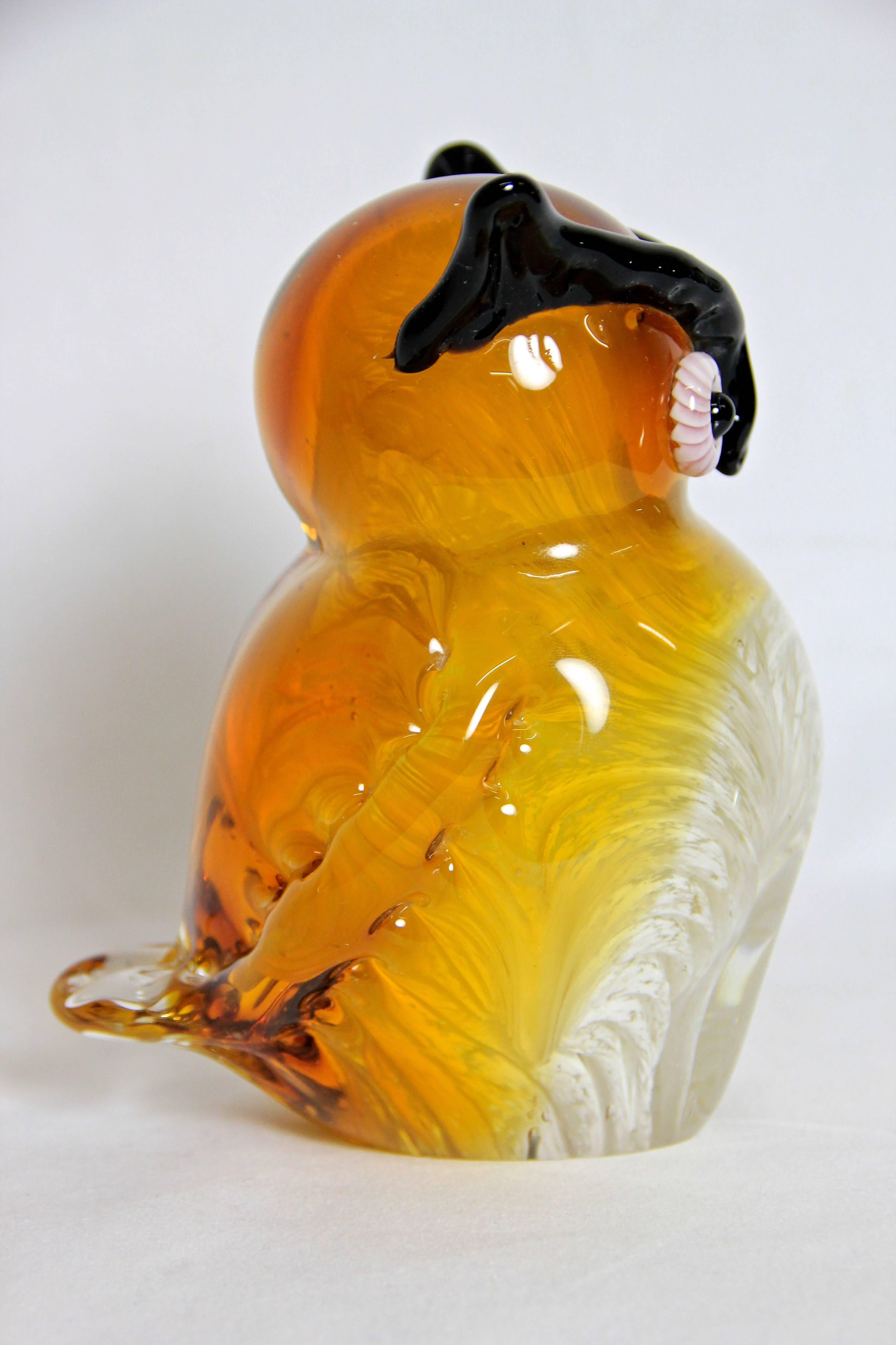 murano glass owl figurine