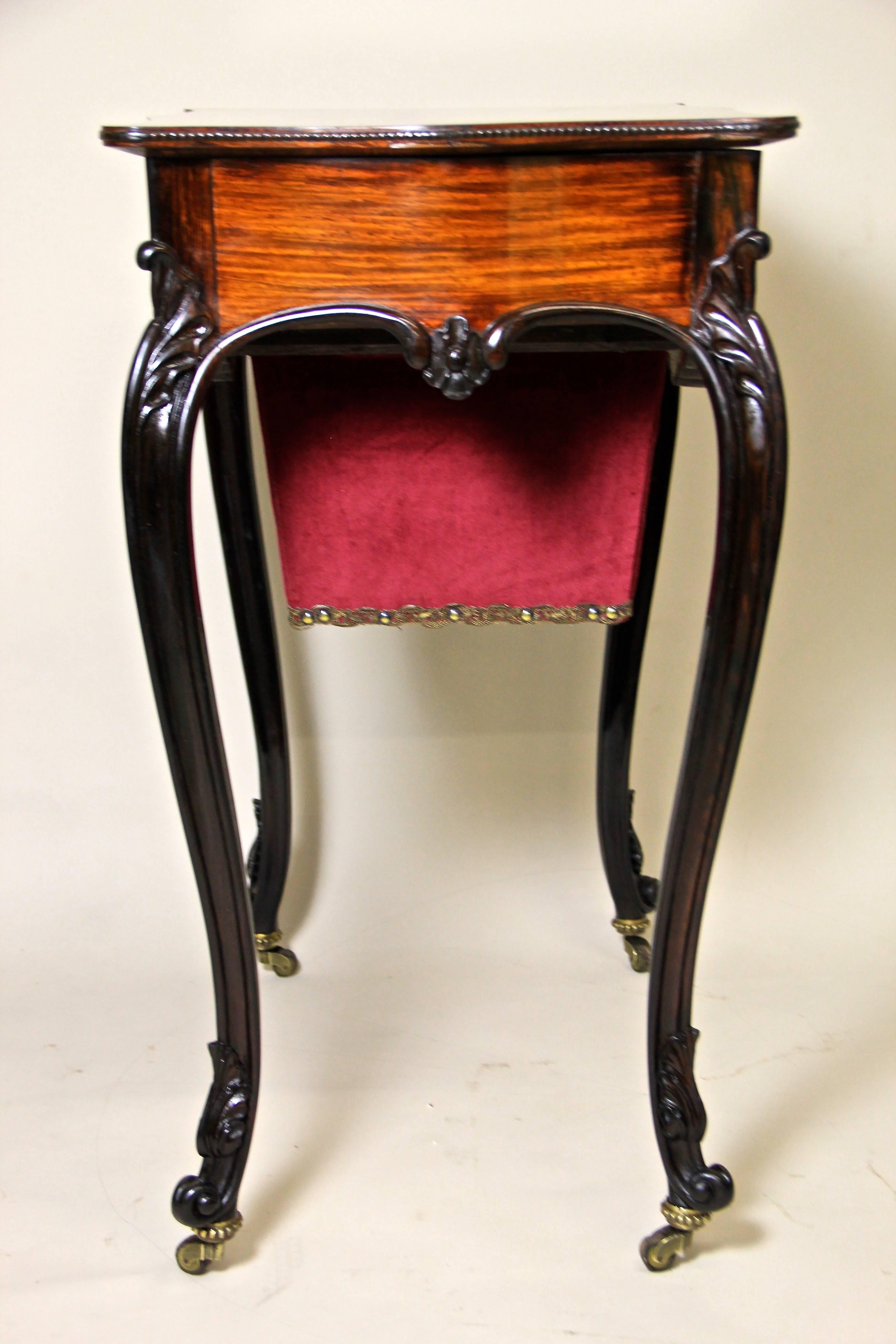 Nutwood Louis Philippe Side Table, Austria circa 1870