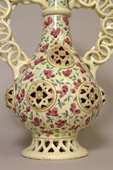 Wonderful Majolica Vase by J. Fischer, Budapest, circa 1870