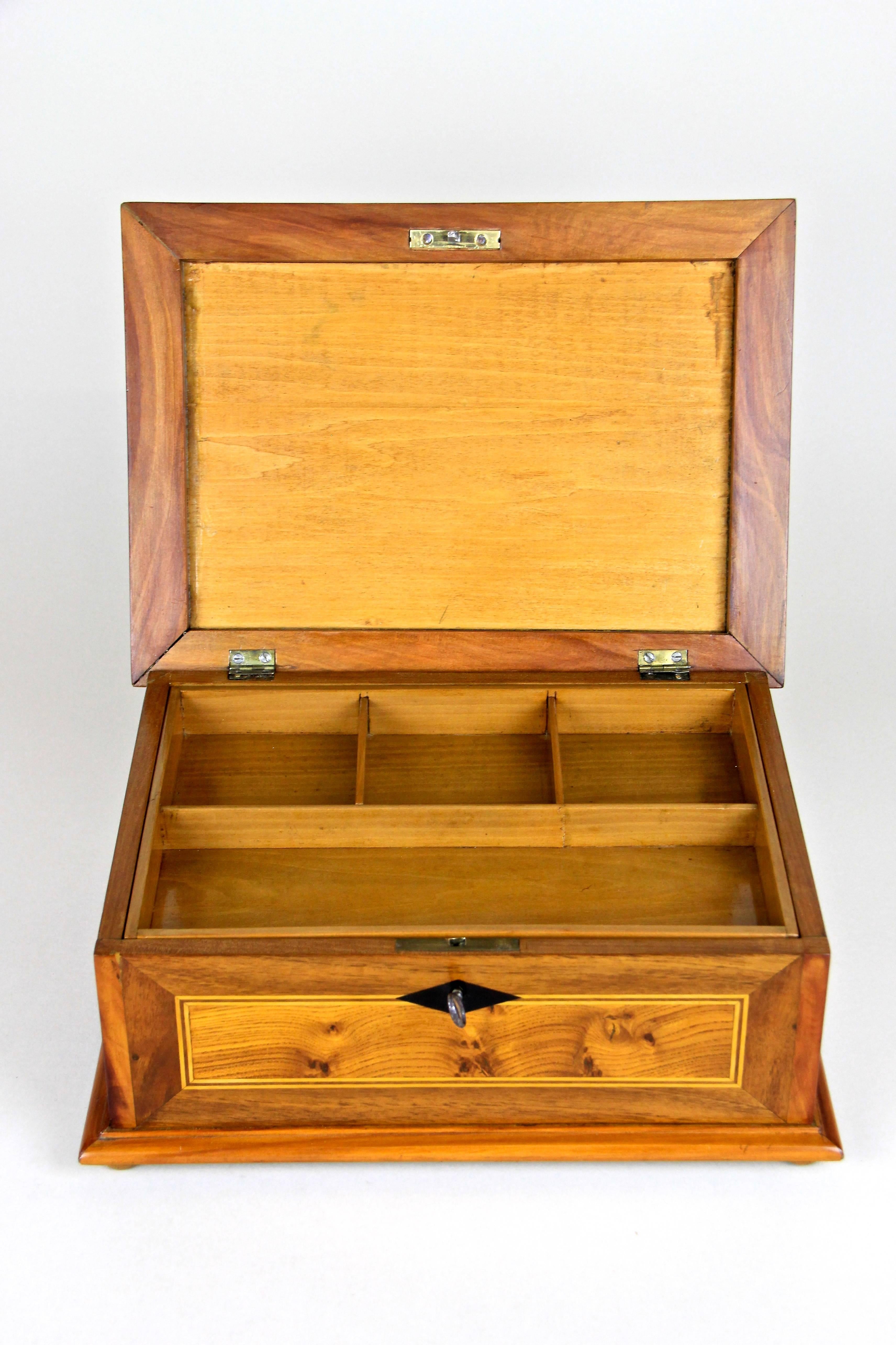 Biedermeier Wooden Box, Austria, circa 1870 In Excellent Condition In Lichtenberg, AT