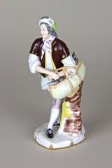 Porcelain Figurine "The Salami Salesman" by Augarten Vienna, Austria, circa 1950