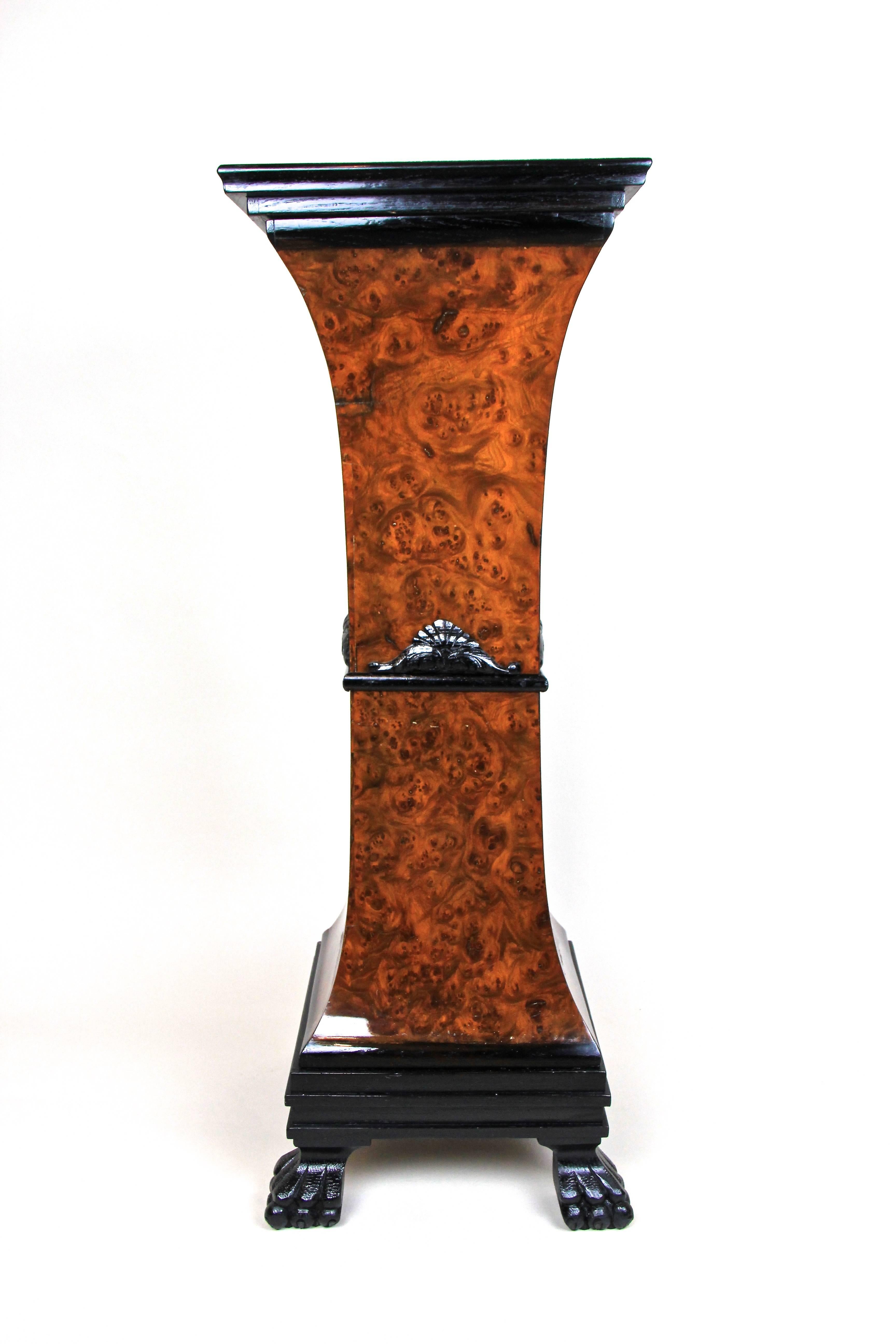 Art Nouveau Pedestal Bird’s-Eye Maple, Austria, circa 1890 1