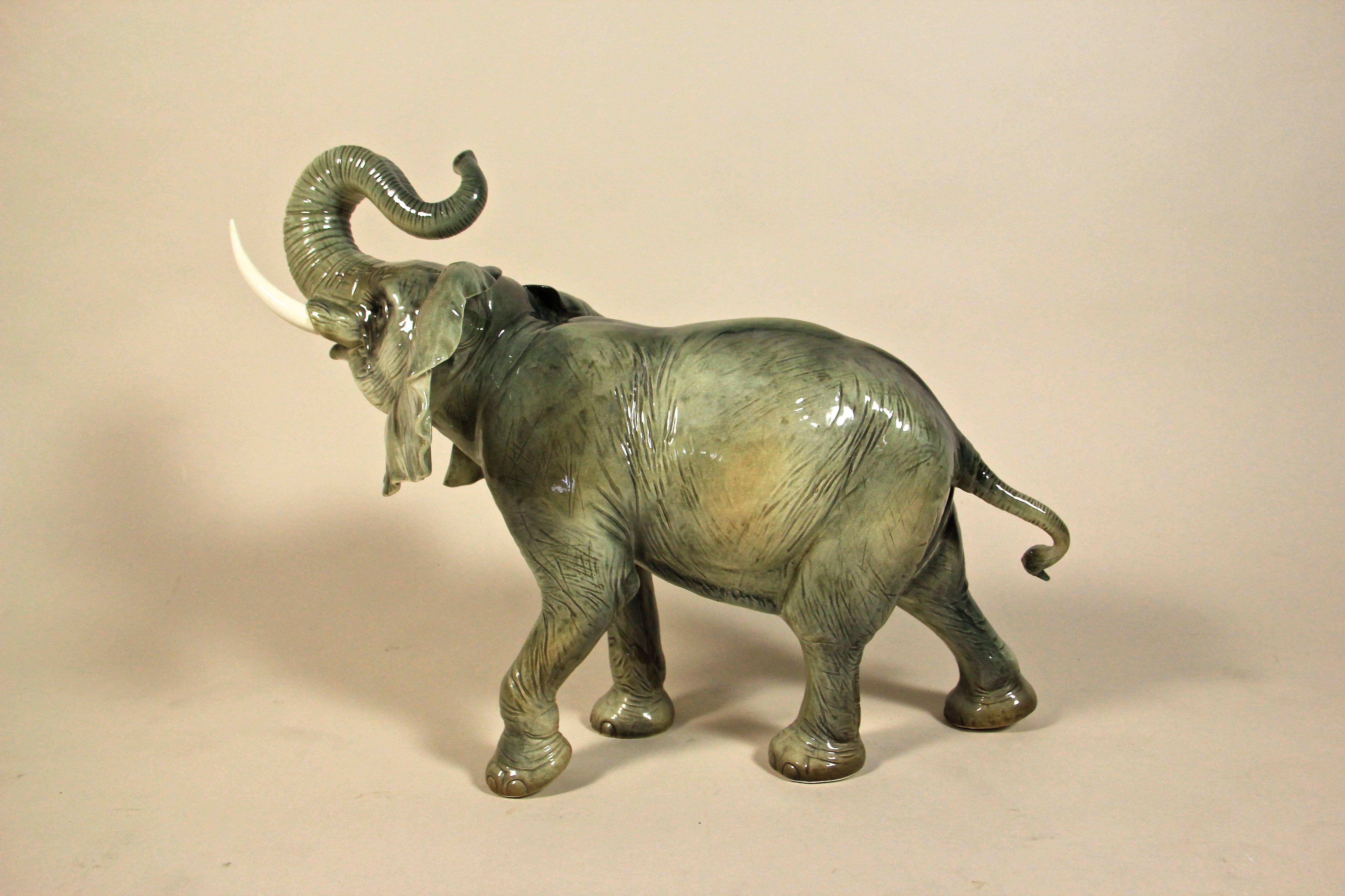 Set Of Two Porcelain Elephants by Goebel, Germany, 20th Century 1
