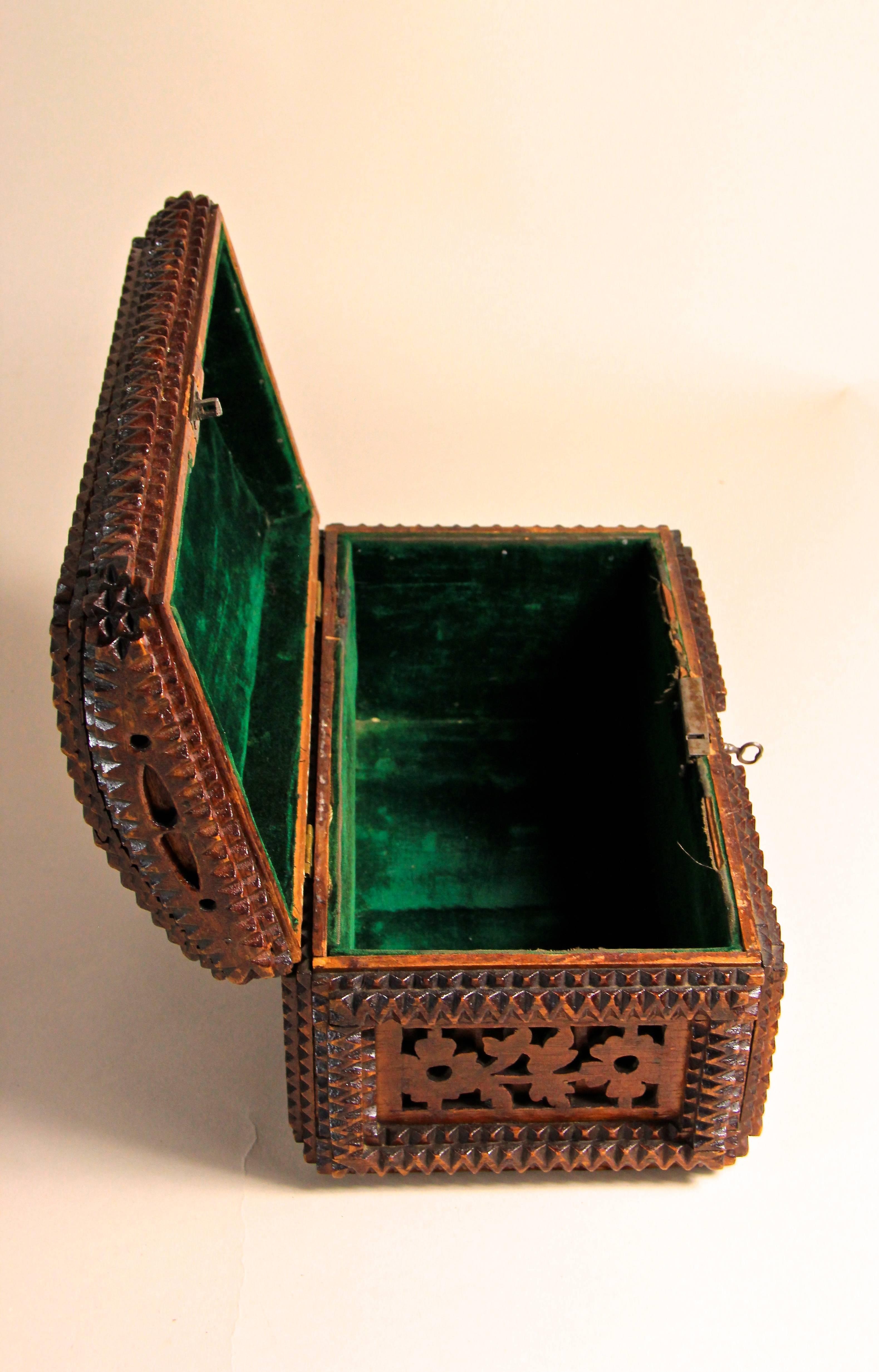 Brass Tramp Art Box Historism, Austria, circa 1890