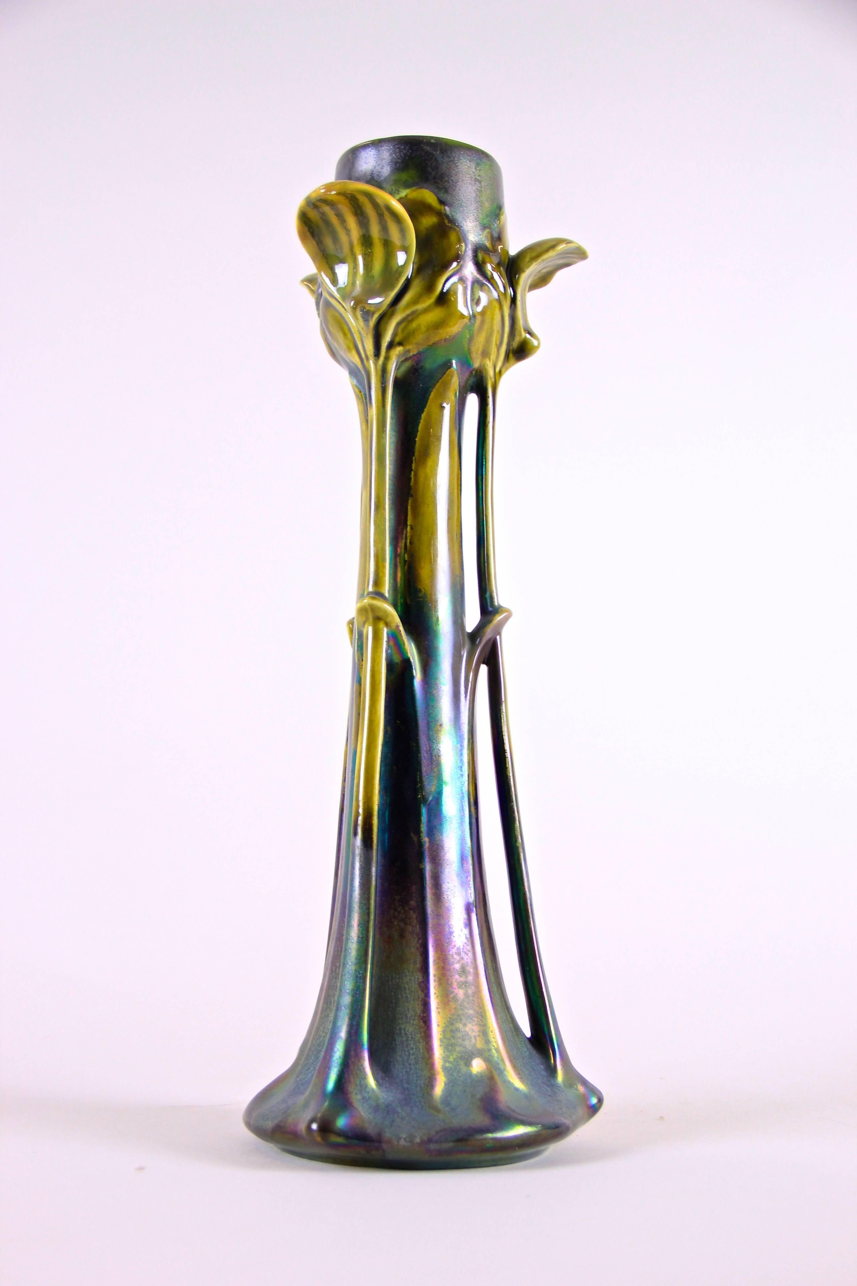 20th Century Art Nouveau Vase by Workshops of Znaim, CZ, circa 1905
