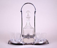 Art Nouveau Liquor Set by WMF, Germany, circa 1910