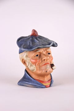 Tobacco Box Terracotta "The Sailor", marked circa 1920