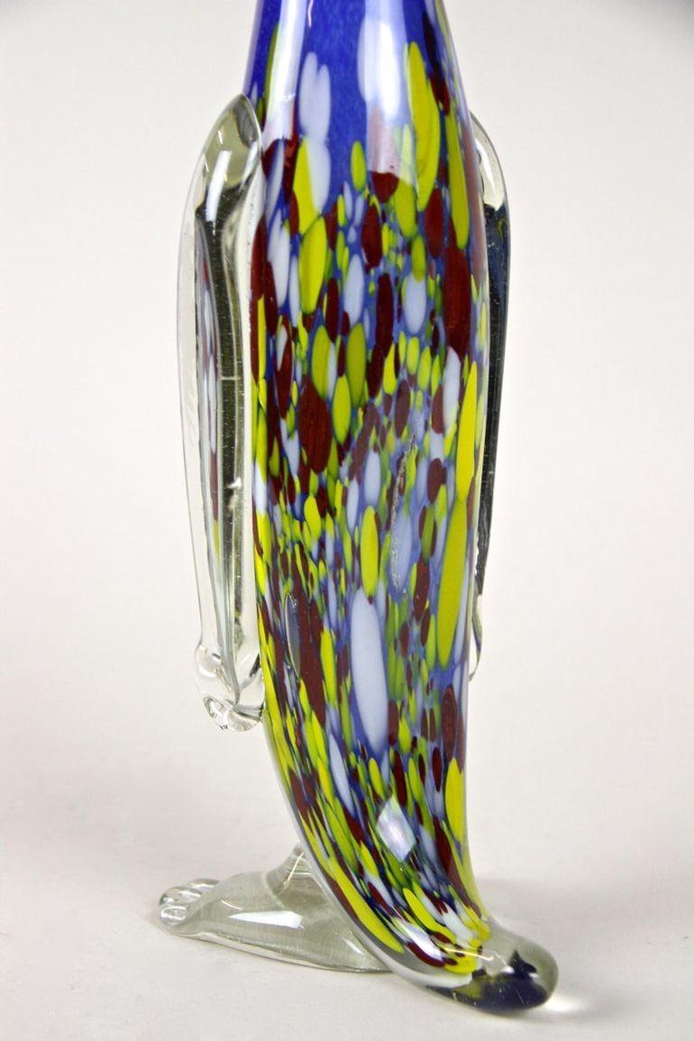 Vaso in vetro di Murano Penguin, metà secolo, Italia circa 1960 in vendita 3