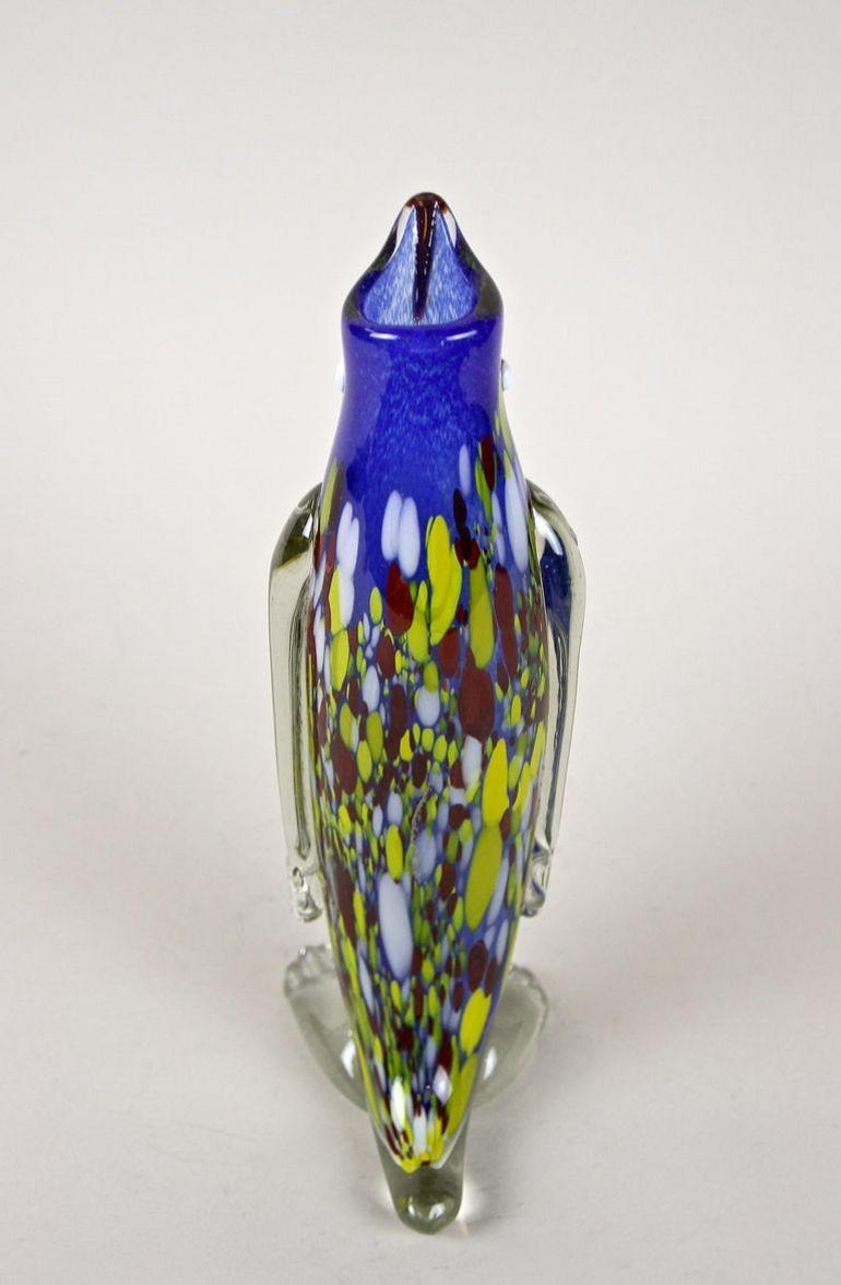 Vetro di Murano Vaso in vetro di Murano Penguin, metà secolo, Italia circa 1960 in vendita