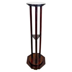 20th Century Art Nouveau Pedestal - Bentwood Trimmed To Mahogany, AT circa 1900