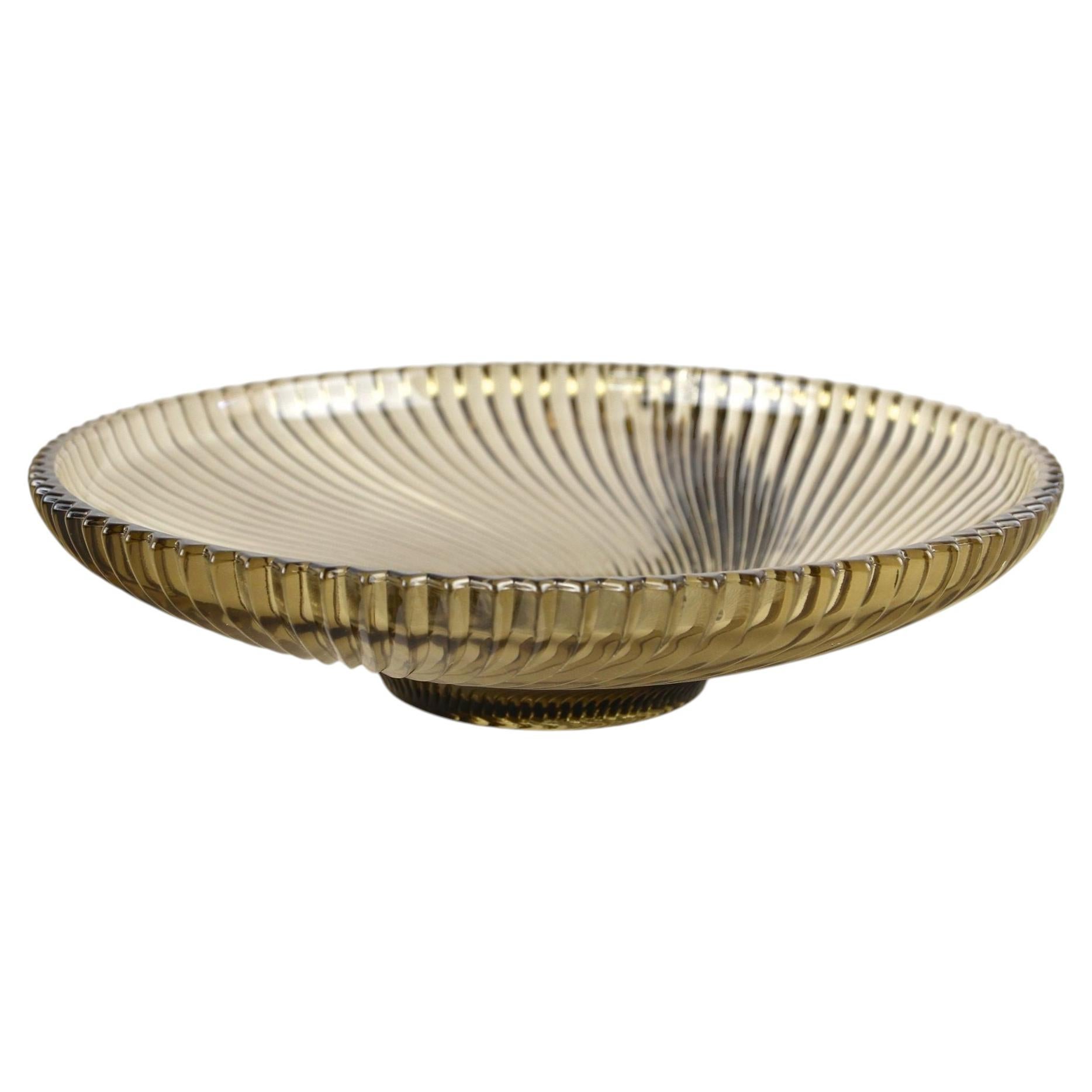 Glasschale aus der Mitte des Jahrhunderts, Modernismus des 20. Jahrhunderts, Frankreich, ca. 1960