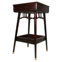 20th Century Art Nouveau Flower Stand/ Pedestal, Beechwood, Austria ca. 1905