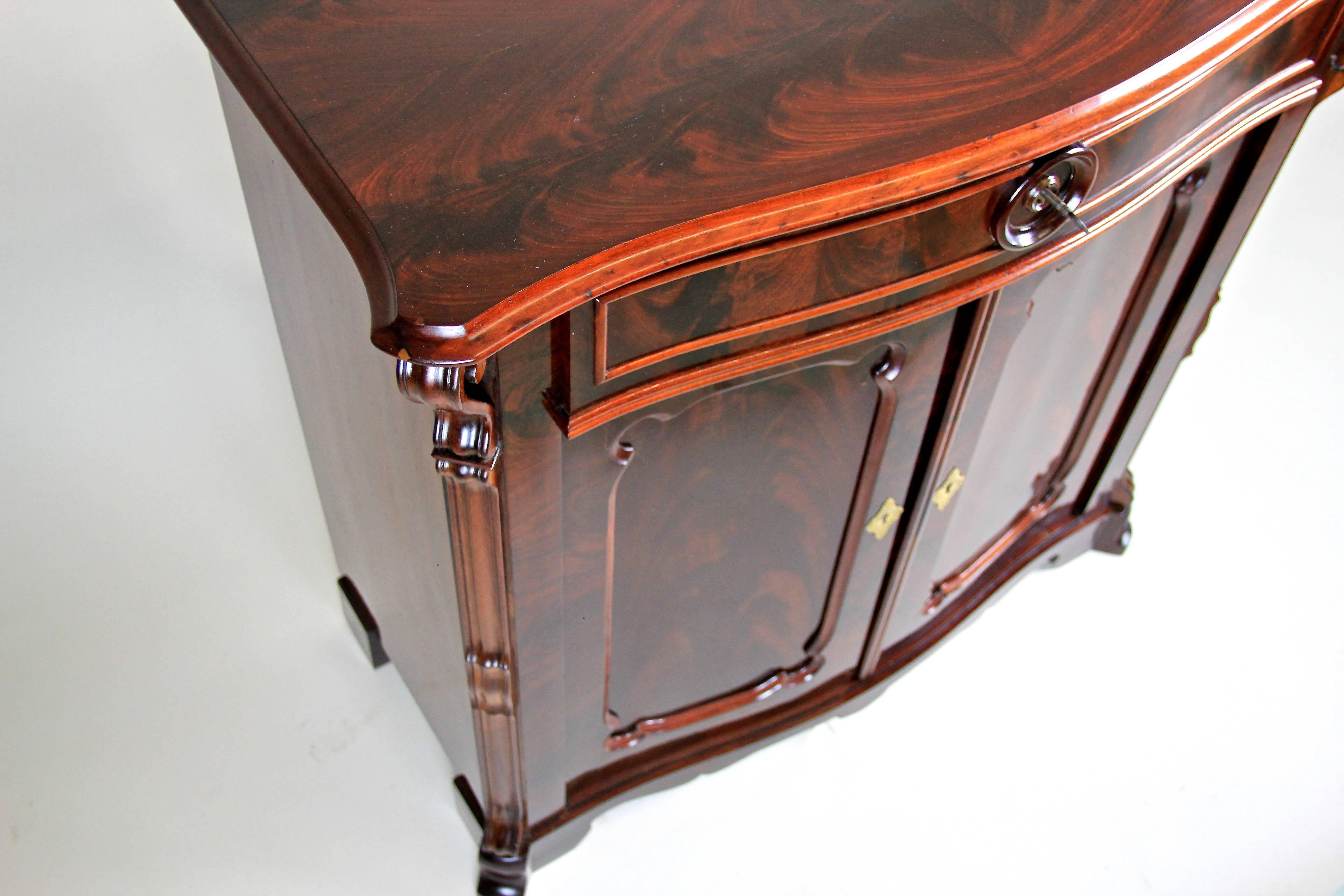 Louis Philippe Trumeau Commode Mahogany, Austria, circa 1865 2