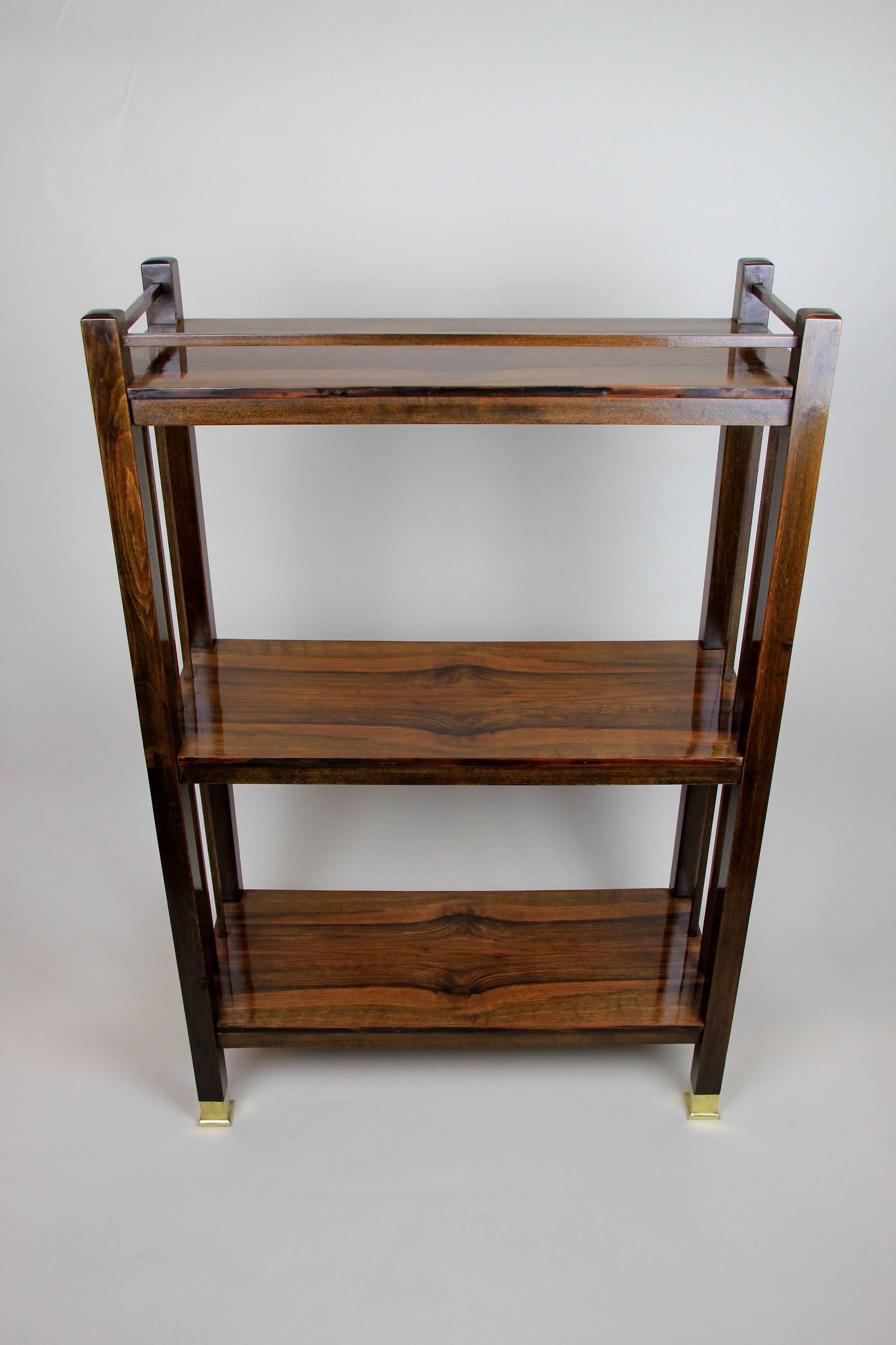 Beautiful Art Nouveau Etagere Beech/ Nutwood, Austria, circa 1905 In Excellent Condition In Lichtenberg, AT