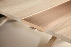 Hollywood Coffee Table in Snowy Elm and Brushed Bronze by Studio Roeper