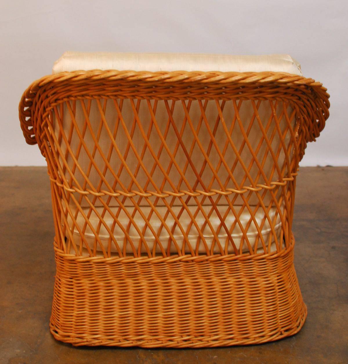 braided wicker chairs