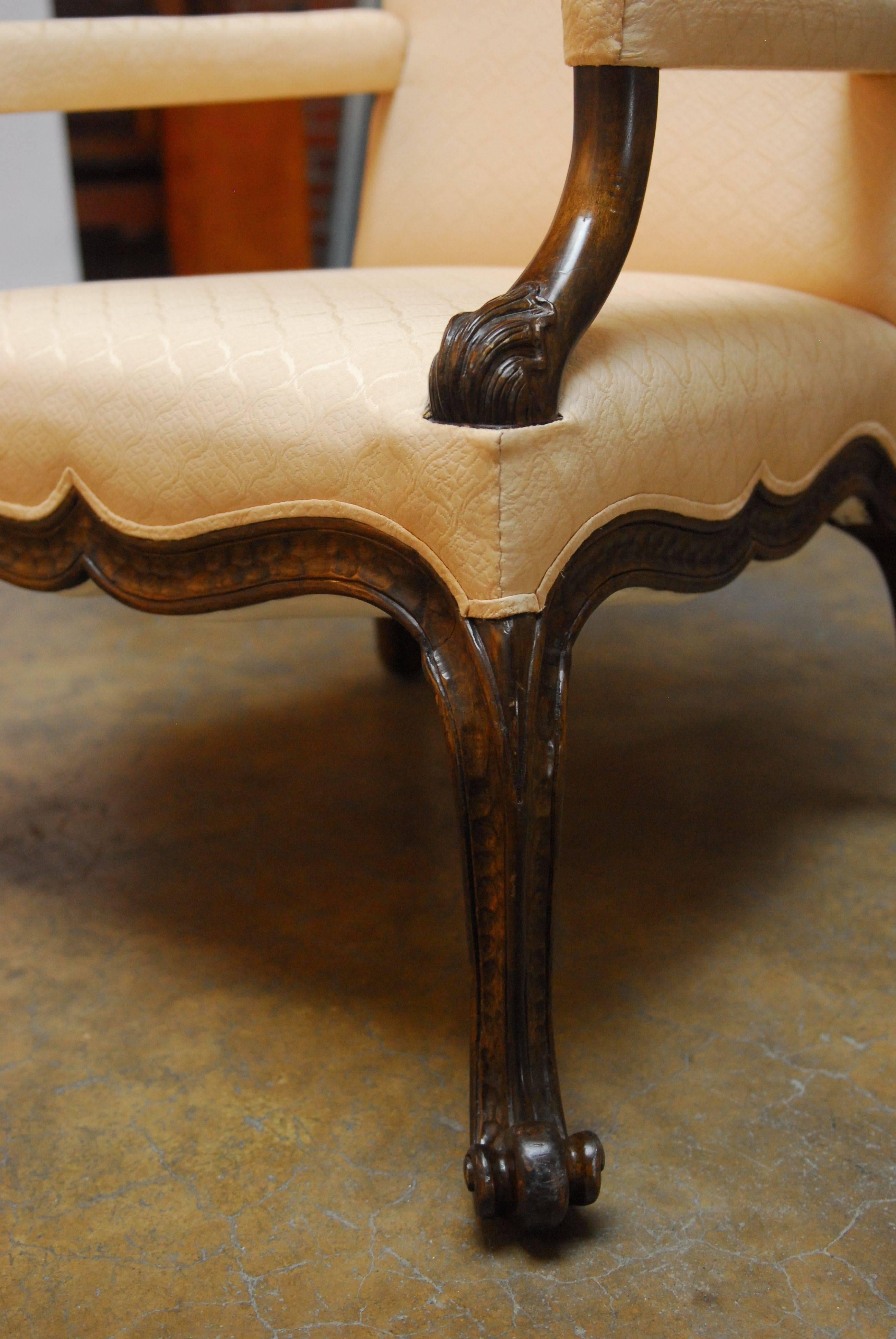 George II Style Gainsborough Library Chairs 2