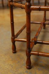 Baker Bamboo and Brass Tray Top Coffee Table