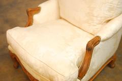 Pair of French Walnut Bergeres by Minton-Spidell