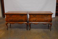 Pair of Dutch Bombe Chest Commodes