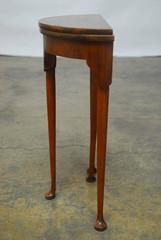 Diminutive Demilune Flip-Top Games Table by Baker