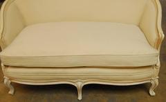 French Louis XV Style Loveseat Settee