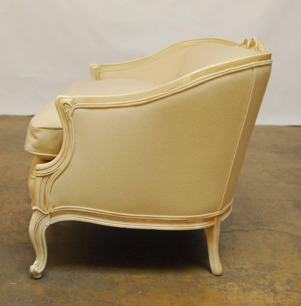 French Louis XV Style Loveseat Settee 1