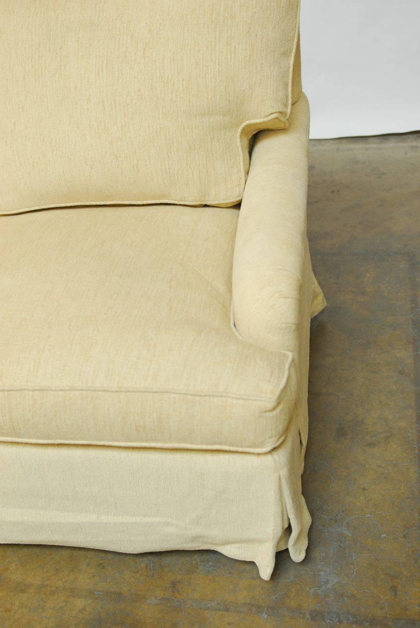 Fabric English Arm Chenille Sofa