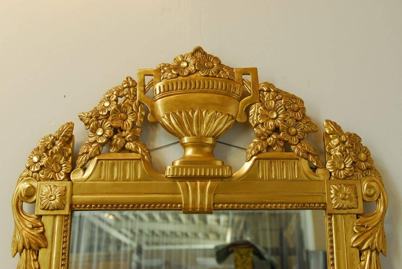 Wood French Regency Louis XVI Style Mirror