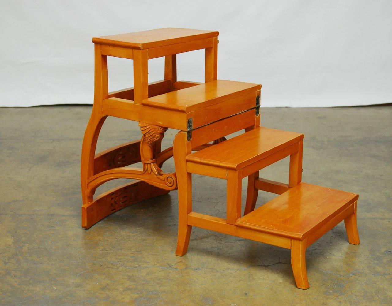 metamorphic library steps chair