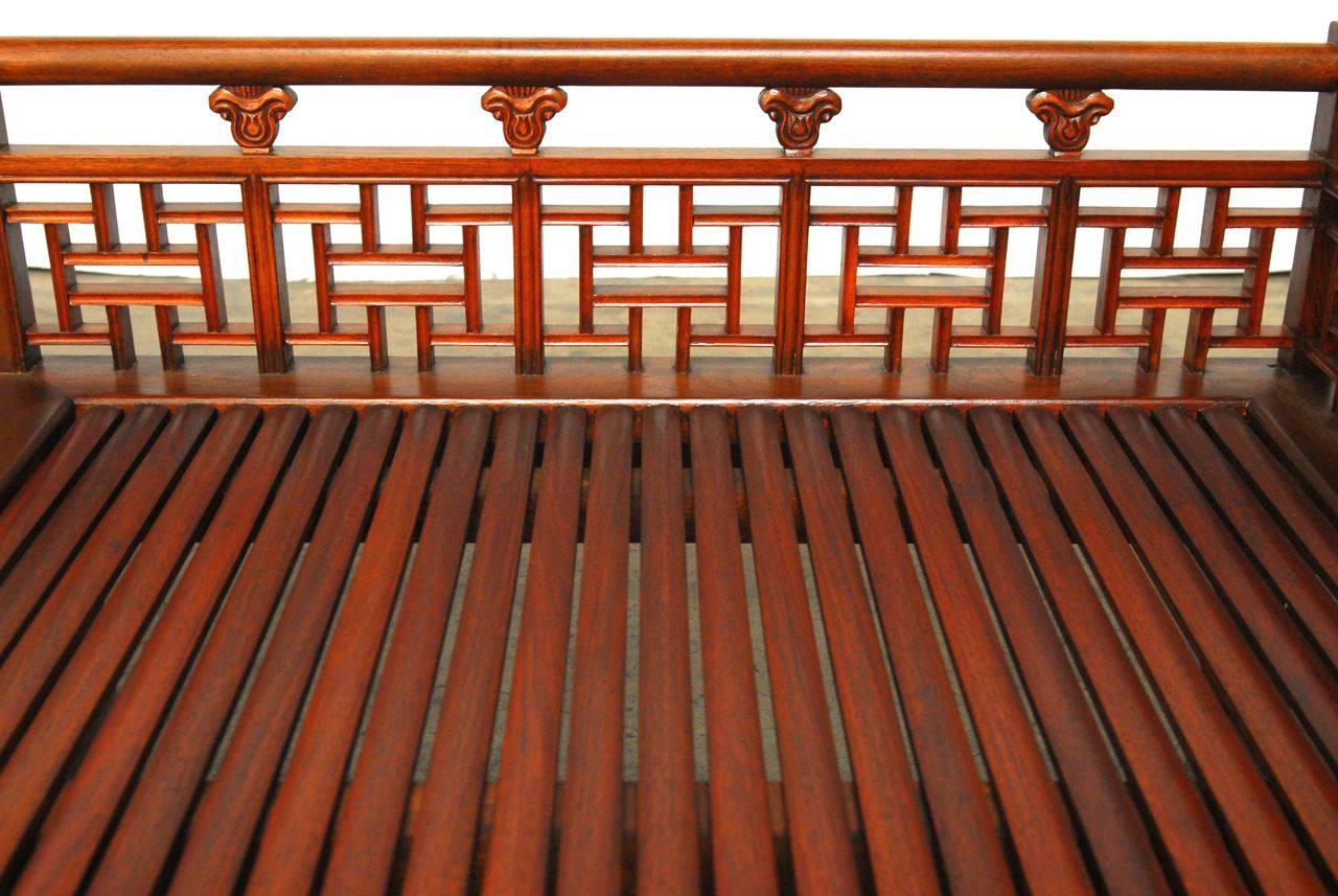 Ming Chinese Carved Luohan Daybed