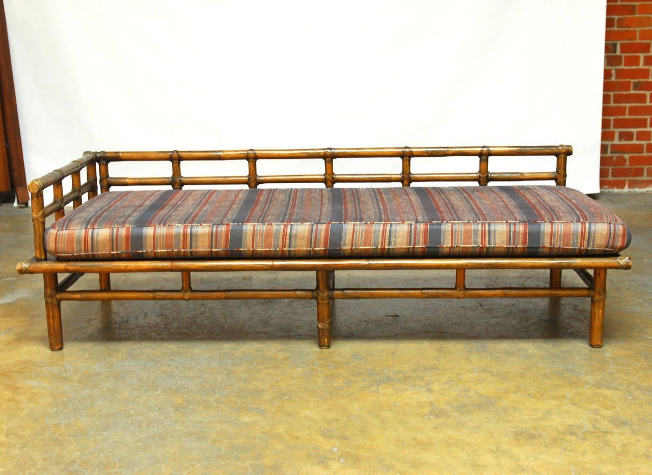 Mid-Century Modern Asian Style Bamboo Daybed by McGuire
